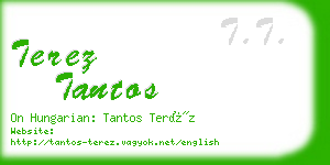 terez tantos business card